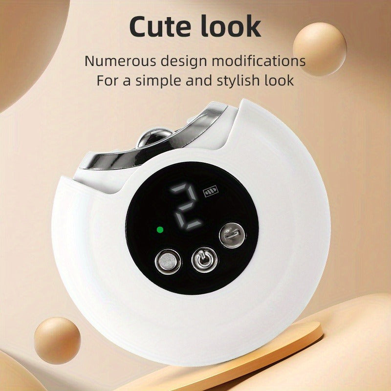 2-in-1 LED chiroq bilan elektr tirnoq kesgichi, oson kesish, 360° sozlanadigan kesish burchaklari, mukammal manikyur uchun 3 tezlikda USB orqali zaryadlanadigan batareya.