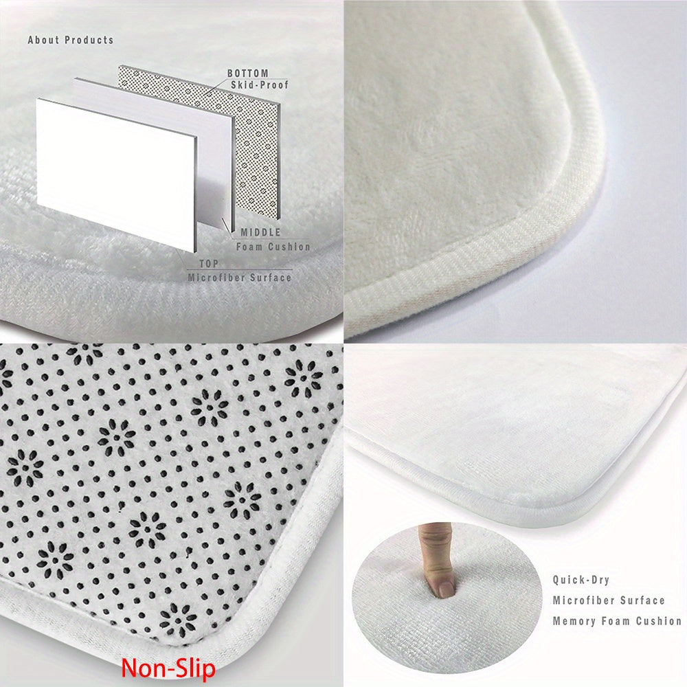 Alfombra de puerta absorbente de microfibra con perezosos de dibujos animados, antideslizante, para baño y cocina