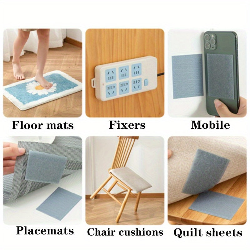 10 ta Universal Slip-Resistant Trikotaj Yostiq Qopqog'i to'plami, Divan Yostiqlarini va Kiyinlarni Mahkamlash uchun - Faqat Qo'l Yuvish, Uyda Ta'mirlash Kliplari Kiritilgan