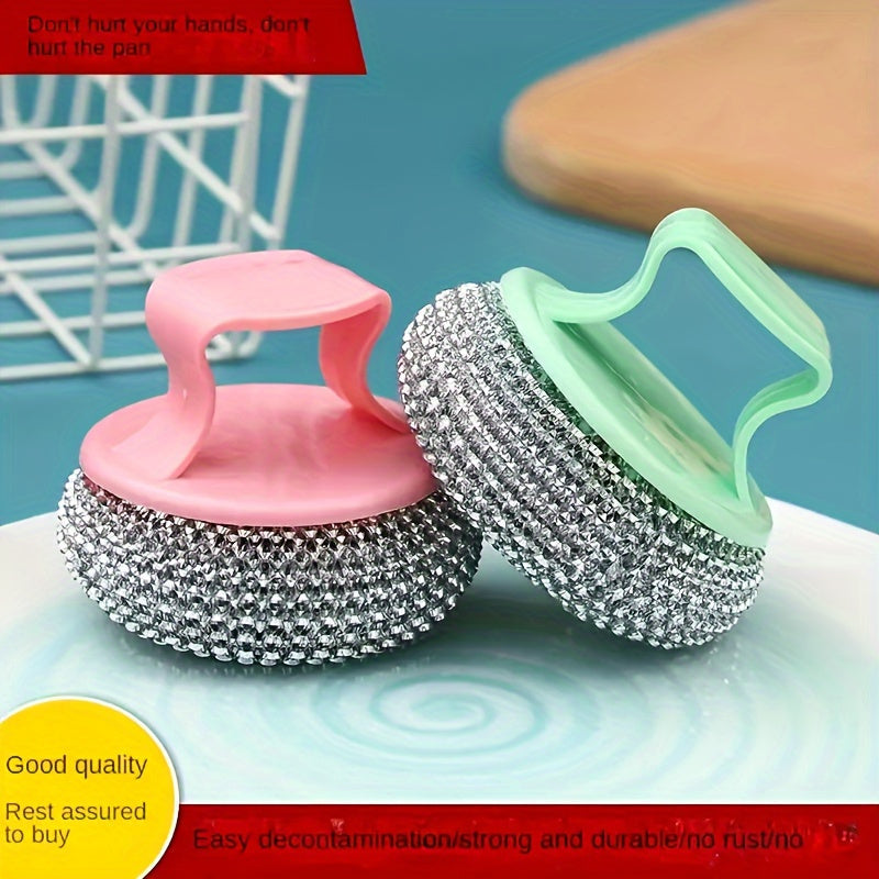Cleaning Ball Set with Short Handle Multi-Functional Kitchen Scrubbing Brush