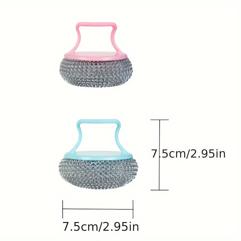 Cleaning Ball Set with Short Handle Multi-Functional Kitchen Scrubbing Brush