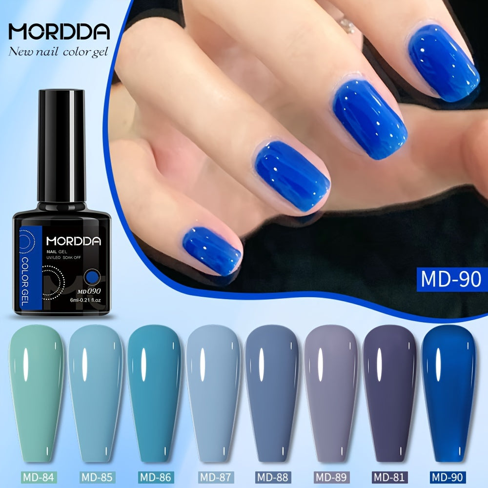 8Pcs Nail Polish Set Color Gel Glitter UV LED Manicure Kit Autumn Winter 2024