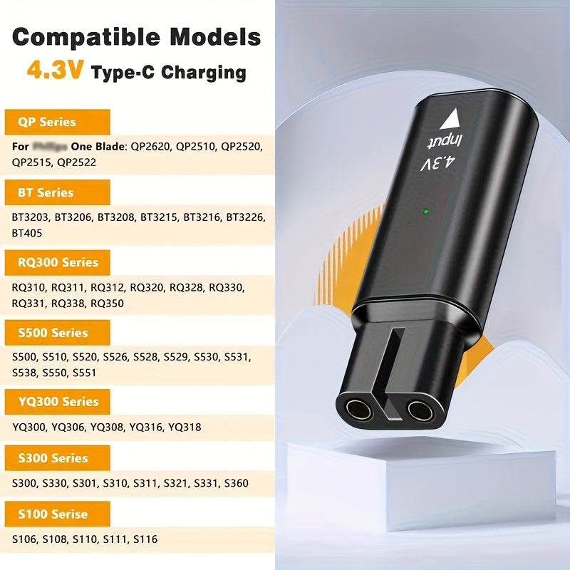 Адаптер для зарядки мужского бритвенного устройства для OneBlade QP2520 QP2515 QP2620