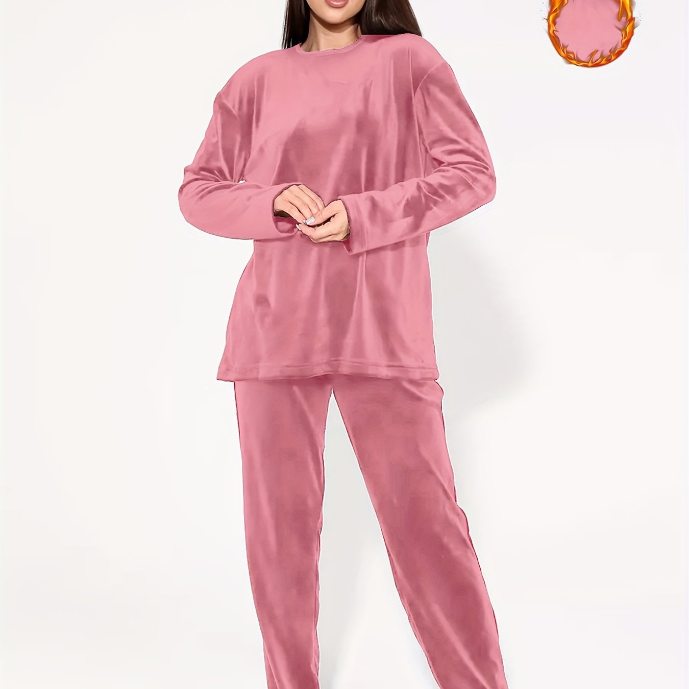 Conjunto de dos piezas de terciopelo para niñas, con pantalones de manga larga, otoño e invierno