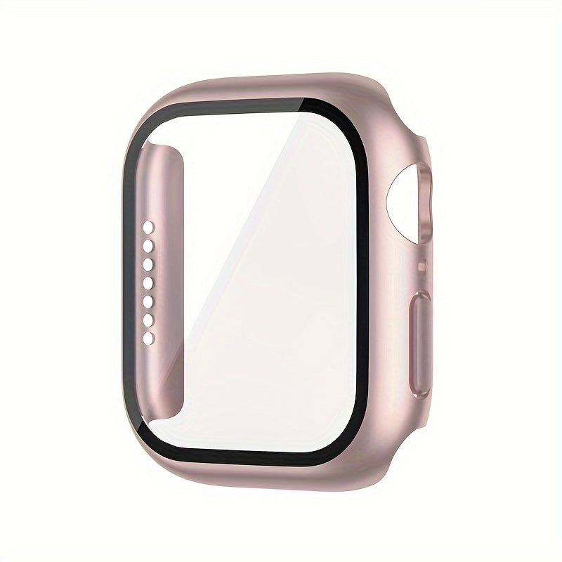 Tempered Glass Screen Protector Case for iWatch Series 4 5 6 7 8 9 10 SE 40mm 44mm 45mm 46mm Hard PC Bumper Scratch Resistant