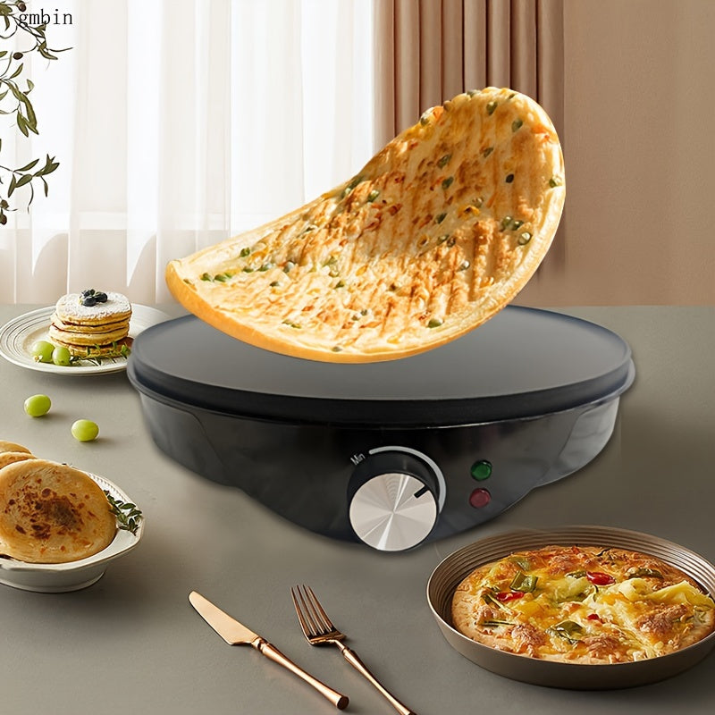 12-Inch Electric Crepe Maker Non-Stick Aluminum Coating 220-240V Home Crepe Pan