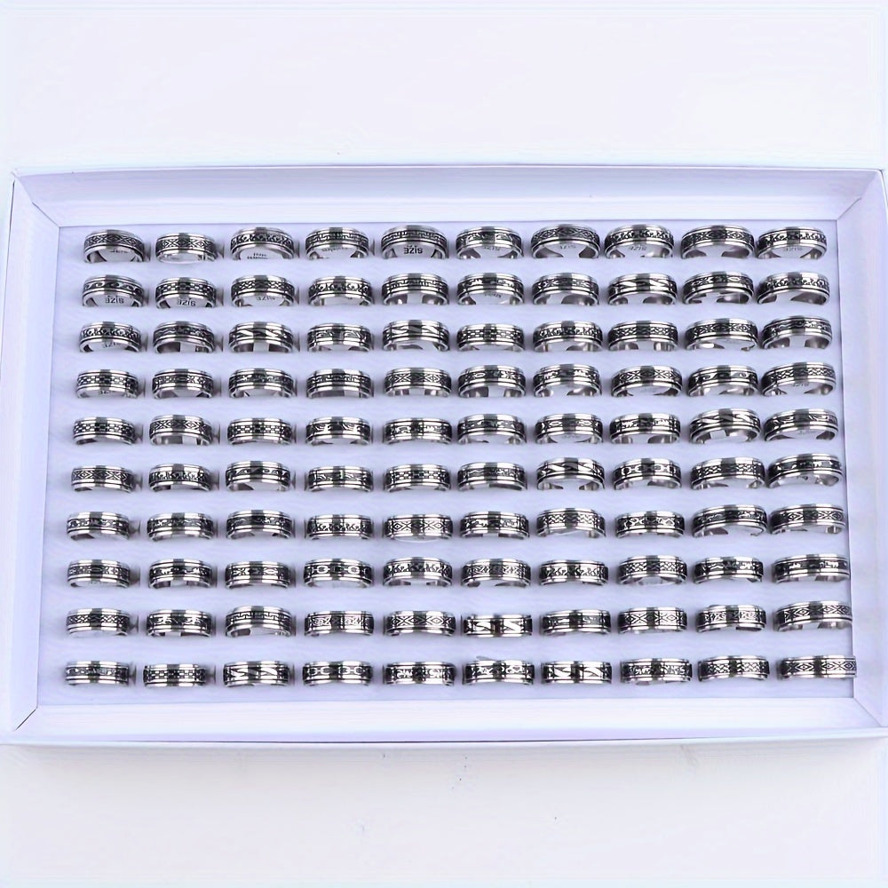 Ushbu minimalistik uslubdagi uzuklar to'plami zanglamaydigan po'latdan tayyorlangan bo'lib, 10 dan 20 ta gacha bo'lakni o'z ichiga oladi. Kundalik kiyimlar yoki kechki partiyalarga mos keladigan bu uzuklar erkaklar va ayollar uchun mos keladi.