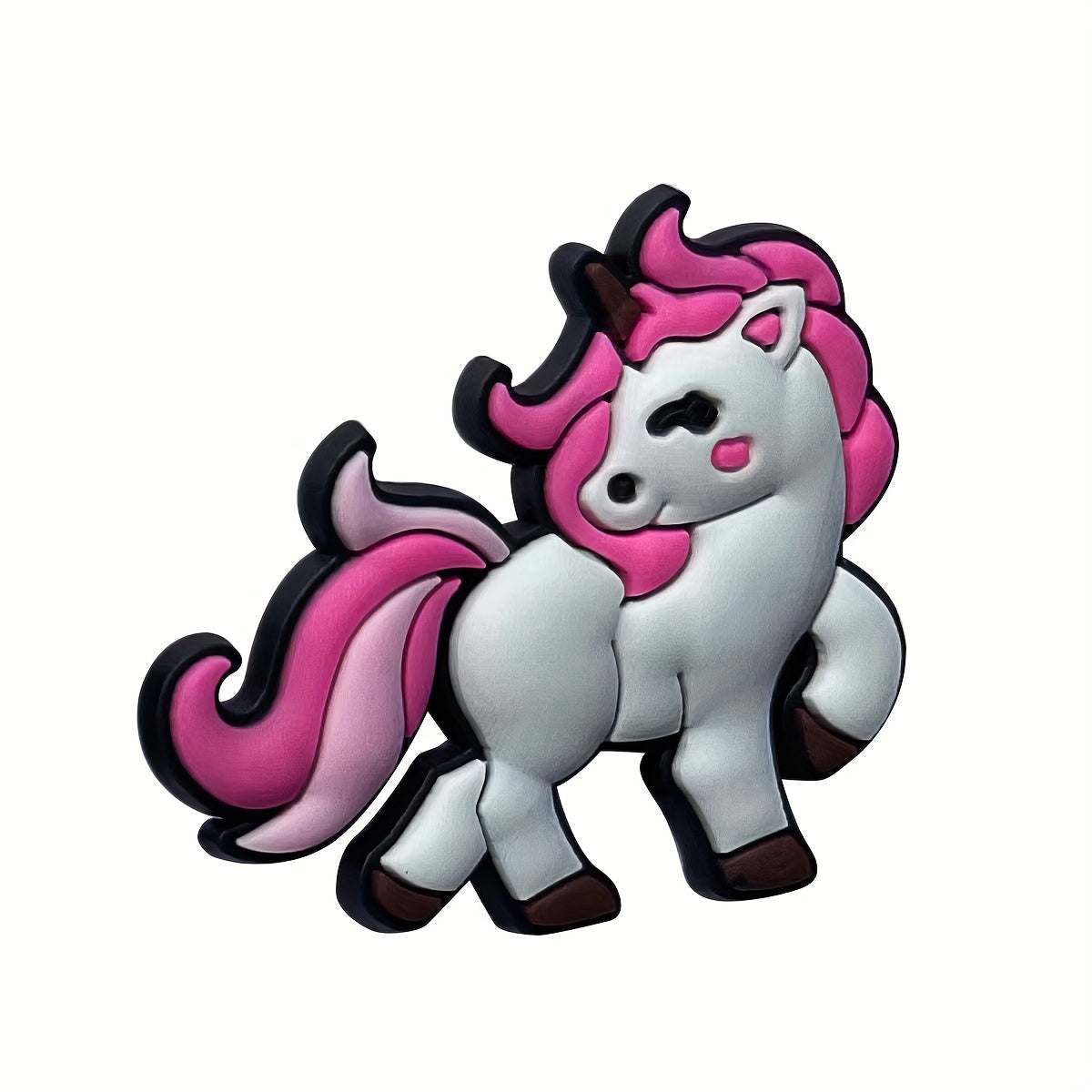 Unisex Plastic Unicorn Shoe Decoration Charms for Sneakers, DIY Accessories