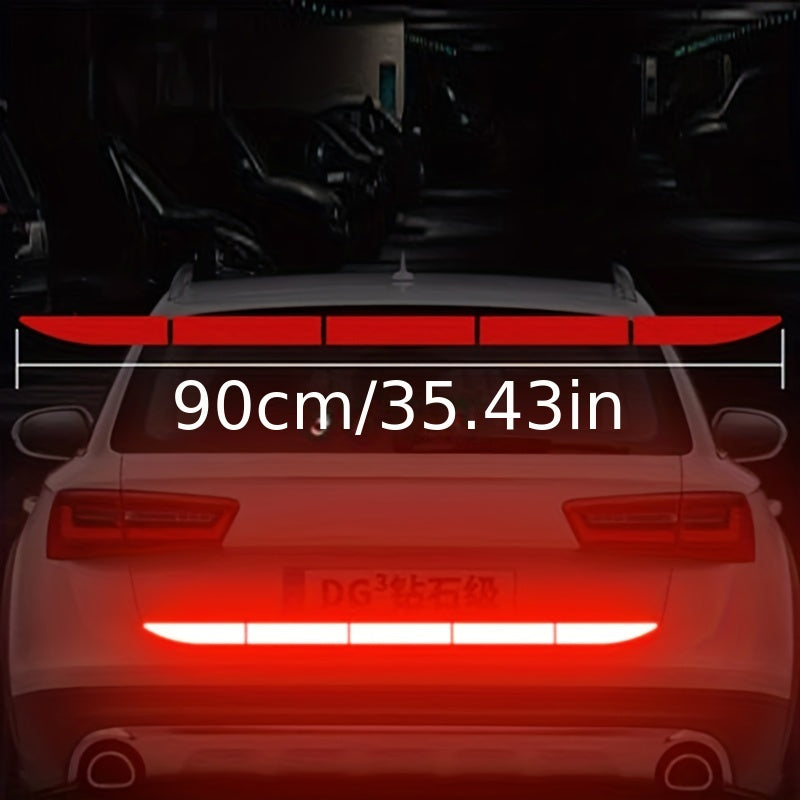 90cm Yorituvchi Avtomobil Dekal Lentasi Xavfsizlik Ogohlantirish Stiker Auto Aksesuarlar