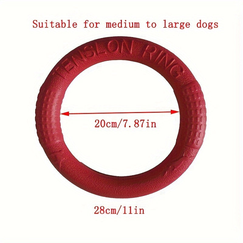 EVA Pet Flying Disc Chew Toy for Dogs Interactive Training and Teeth Cleaning Rubber