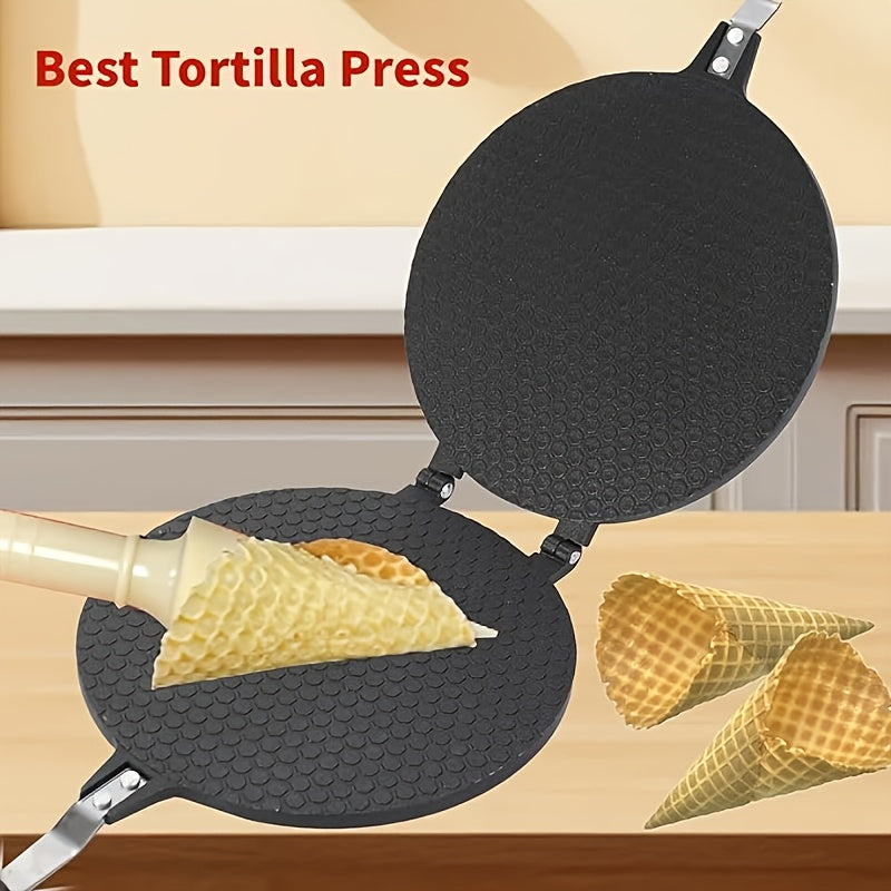 Делукс вафельница для мороженого и вафель - Легкое извлечение, прочная посуда для выпечки с термостойкой ручкой для домашней выпечки.