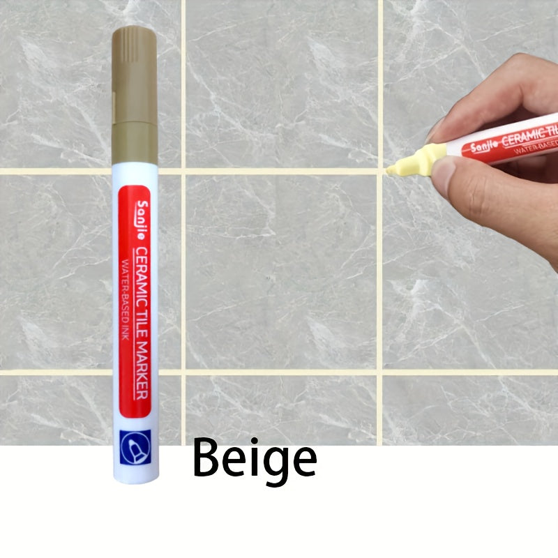 White Waterproof Tile Grout Pen for Repair and Mold Prevention