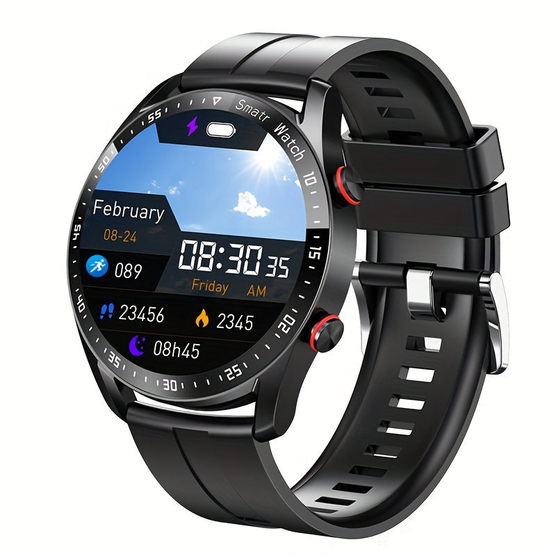 Men's Wireless Smartwatch with Fitness Tracking Sleep Monitoring Step Calorie Count IP67 Waterproof 1.52 Inch IPS Screen