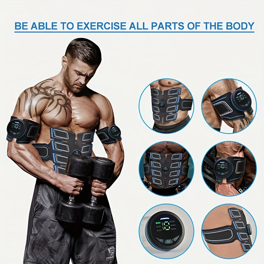 6 rejim va 18 intensivlikka ega bo'lgan EMS qorin mushaklari plastinkasi, uyda mashq qilish va tananing barcha qismlarida foydalanish uchun mos keladi.