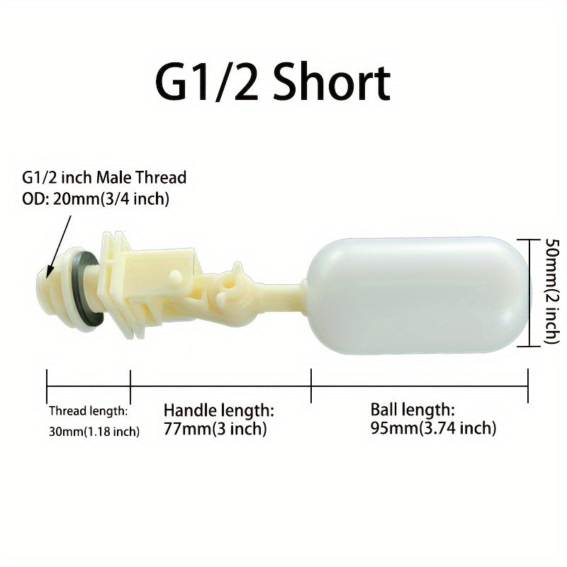 Válvula de flotador de plástico para bebederos de ganado, estanques y acuarios