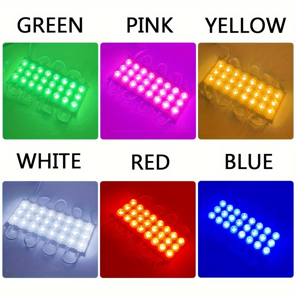 8 Pcs LED Round Module for Truck Car Side Warning Lights DC12V 24V