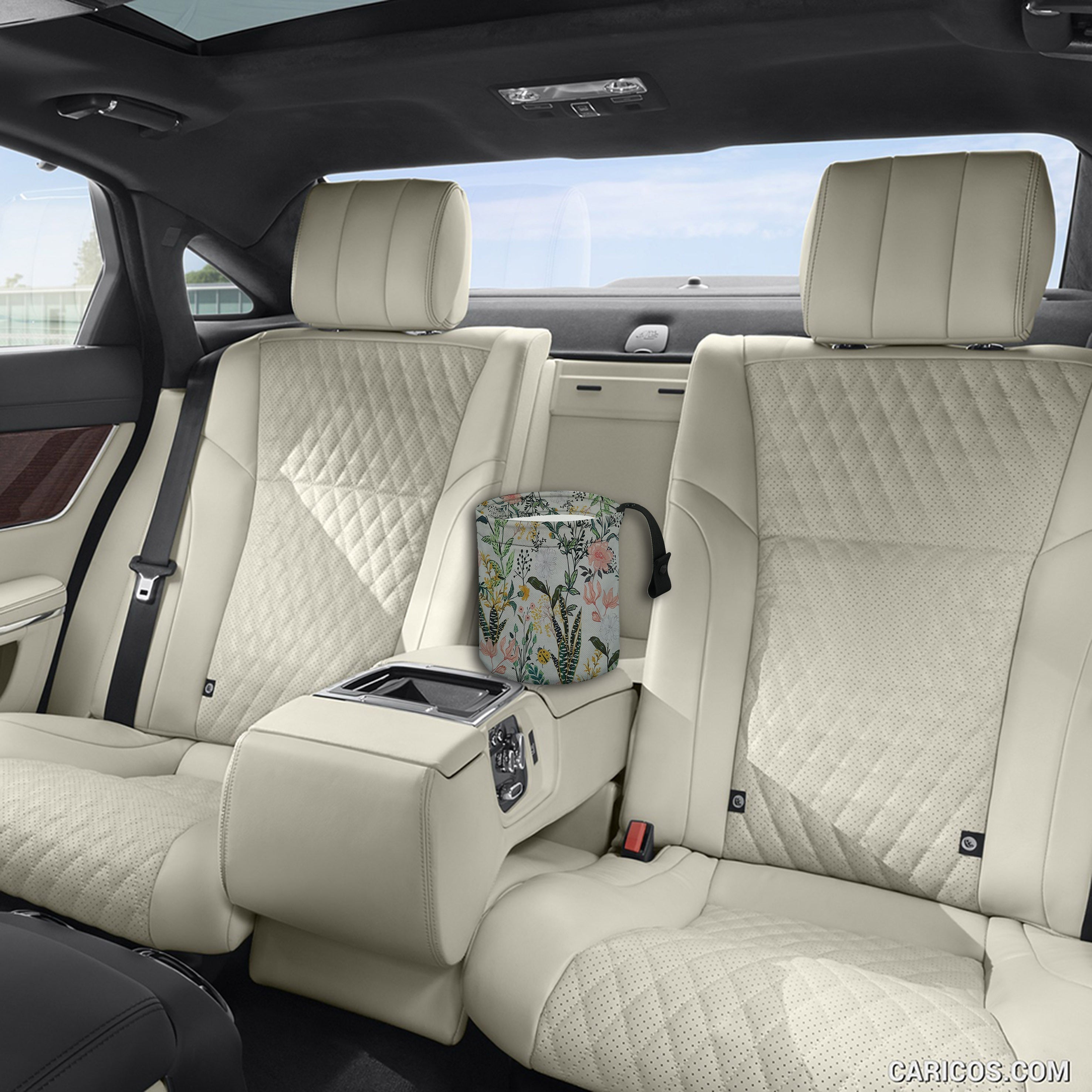 Цветочный складной автомобильный мусорный бак многоразовая сумка для мусора с дизайном весенних цветов