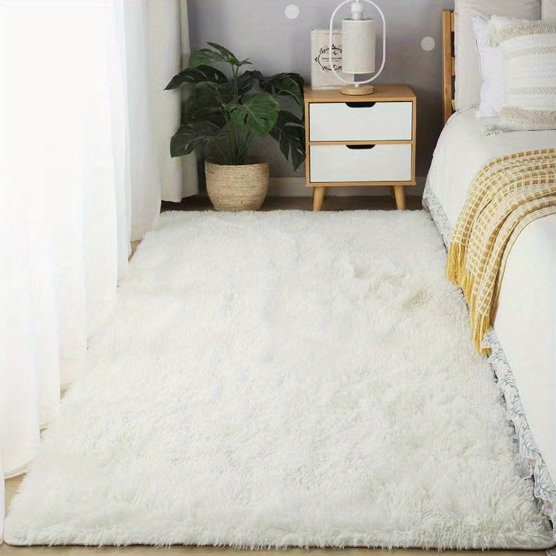 Soft Fluffy Shag Area Rug for Living Room or Bedroom Non-Slip Machine Washable