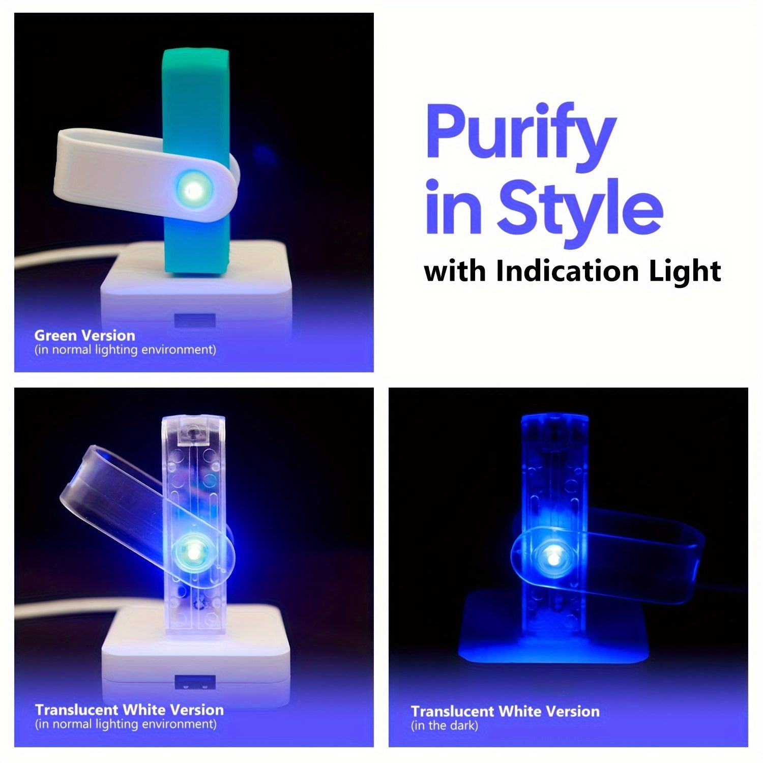 Mini Portable USB Air Purifier Negative Ion Freshener for Car Office Home