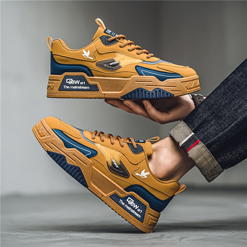 Men's Casual Sneakers with PU Upper Fabric Lining PVC Sole for Daily Wear