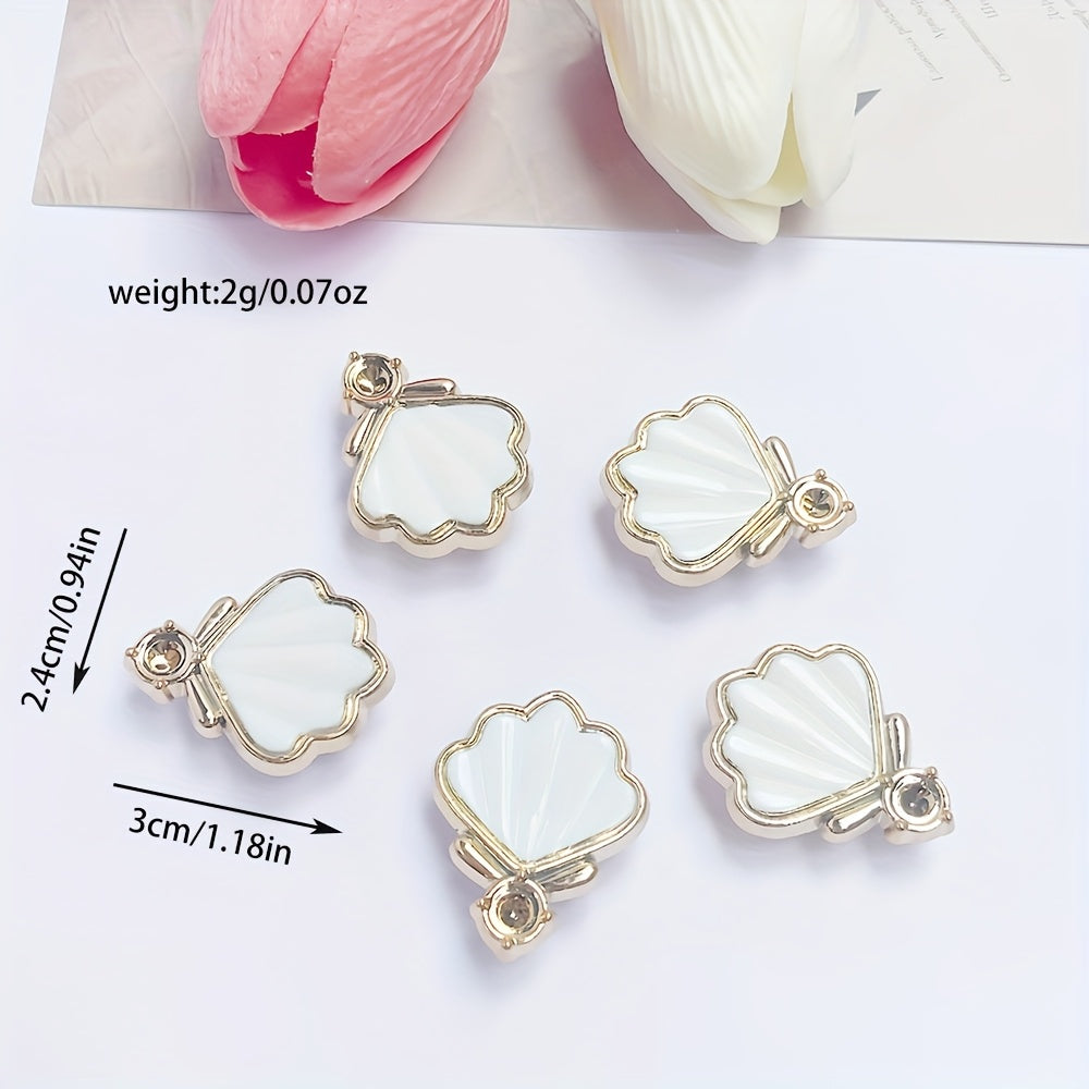 Women Kids Resin Shoe Accessories 18PCS Starfish Shell Detachable Charms