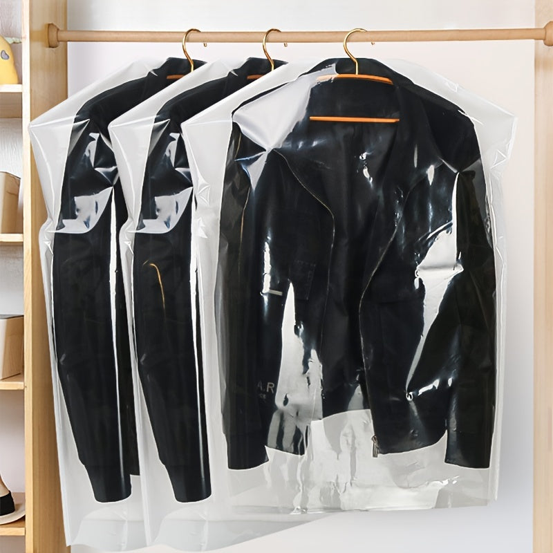 Paquete de 3 bolsas de polvo para ropa no tejida con cremallera para vestidos y trajes