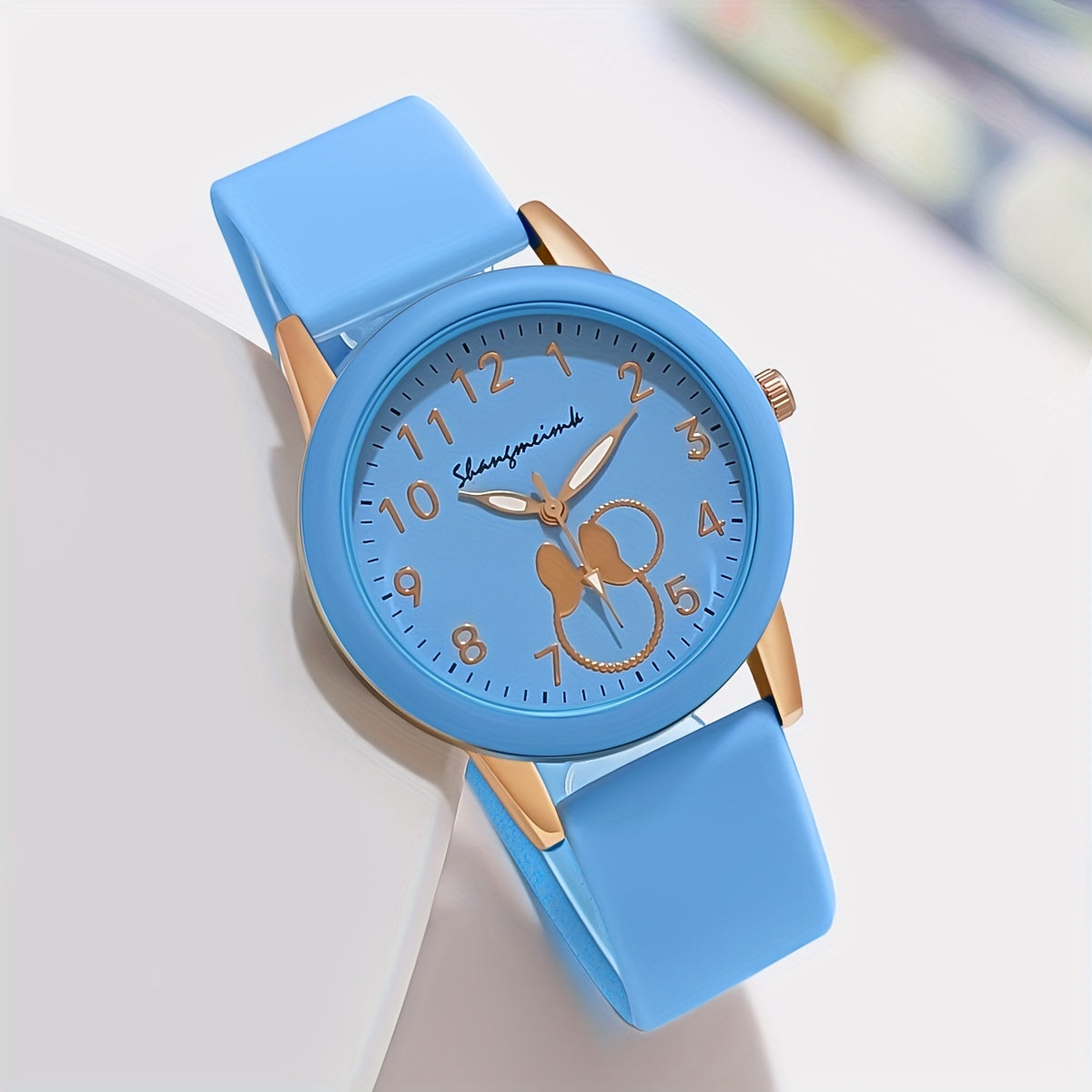 Women's Silicone Wrist Watch with Colorful Candy Design and Round Quartz Dial