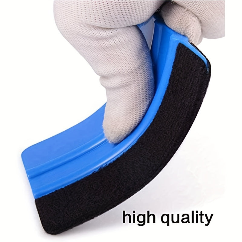 Plastik decal squeegee, felt chetli vinil qo'llash asbobi, avtomobil qoplamalari uchun