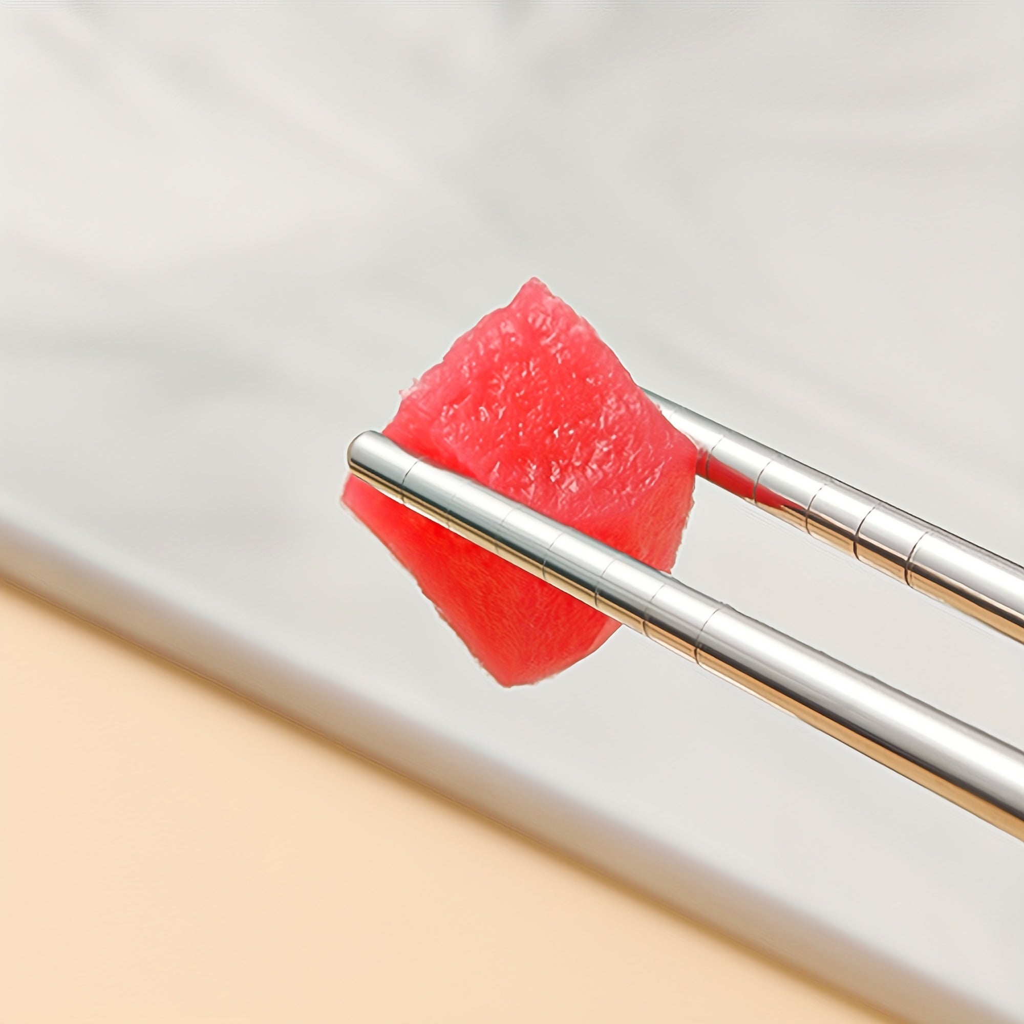 Set of 4 Stainless Steel Portable Cutlery with Reusable Box Fork Spoon Chopsticks for Camping Outdoor Dining