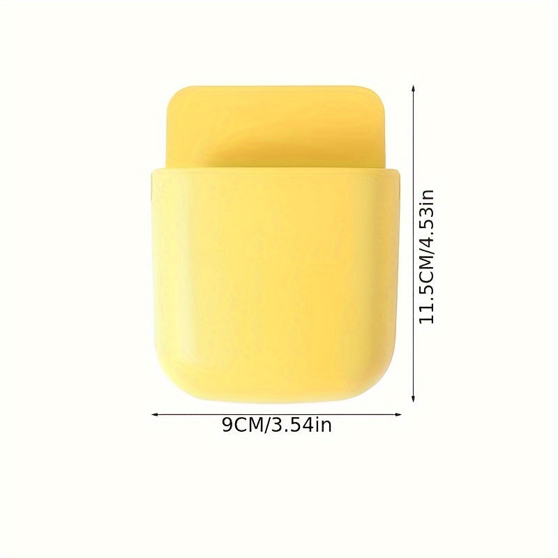 Bathroom Wall Storage Organizer for Phone, Remote, Plug, and Toothbrushes