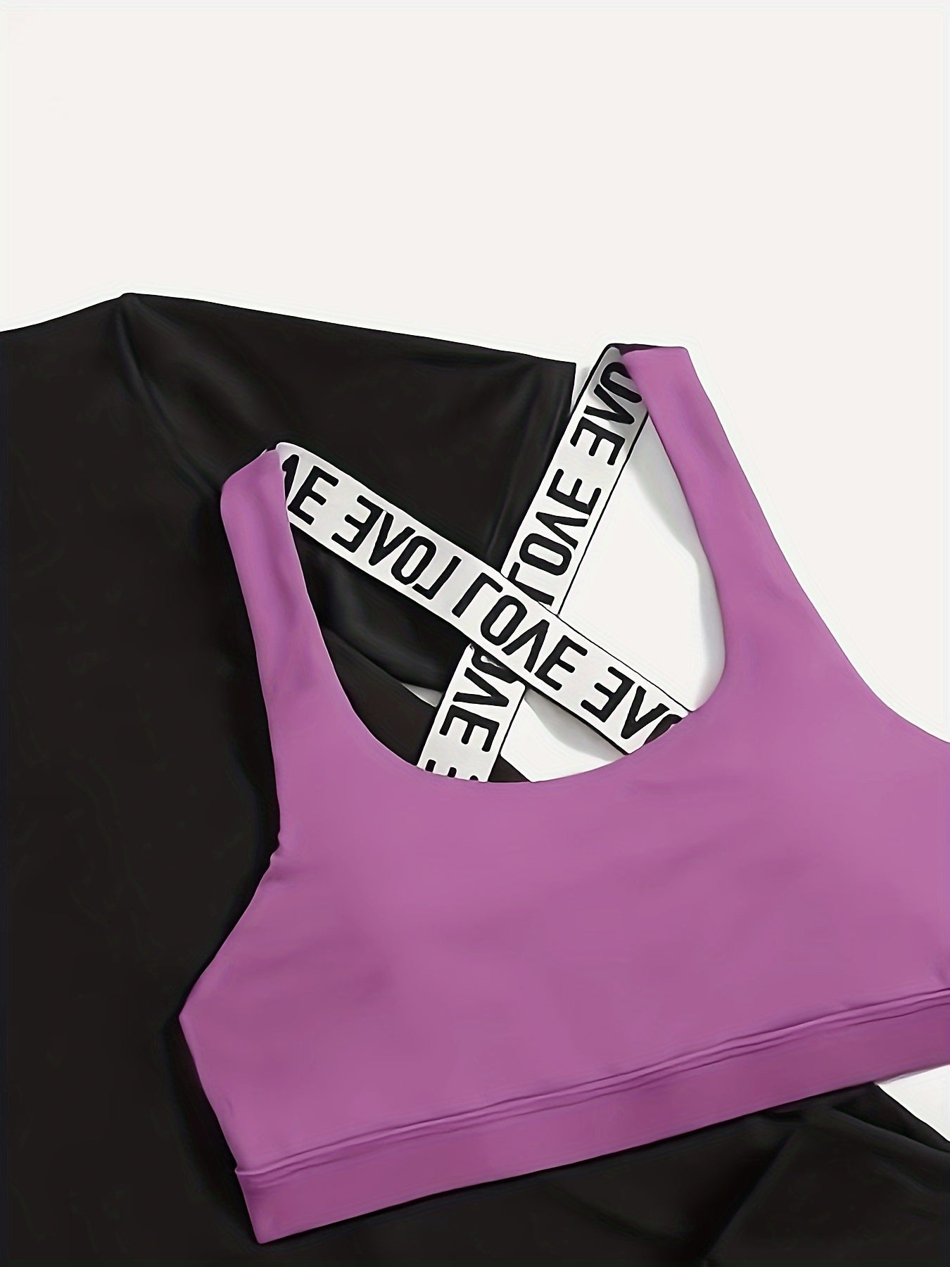 Women's Athletic Set Polyester Knit Short Sleeve Solid Color High Elasticity Cross Strap All Seasons Pants