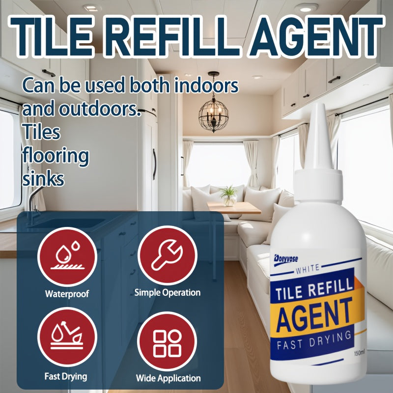 Tile Grout Filler for Floors and Walls, Durable, Easy to Apply, Interior Exterior