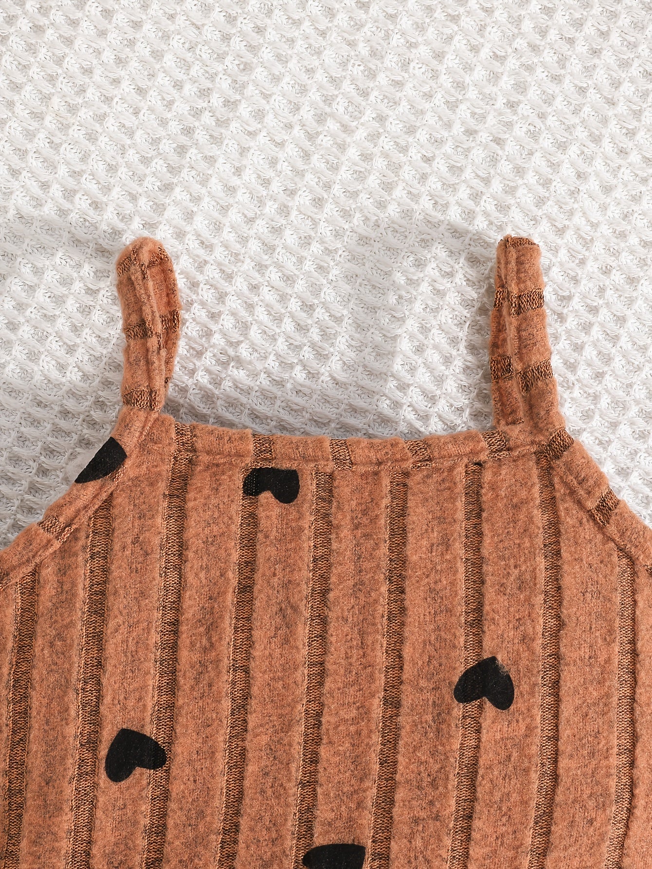 Baby Girl Outfit Set Rib Knit Dress with Geometric Pattern Long Sleeve Top and Slim Fit Camisole Dress for Spring Fall