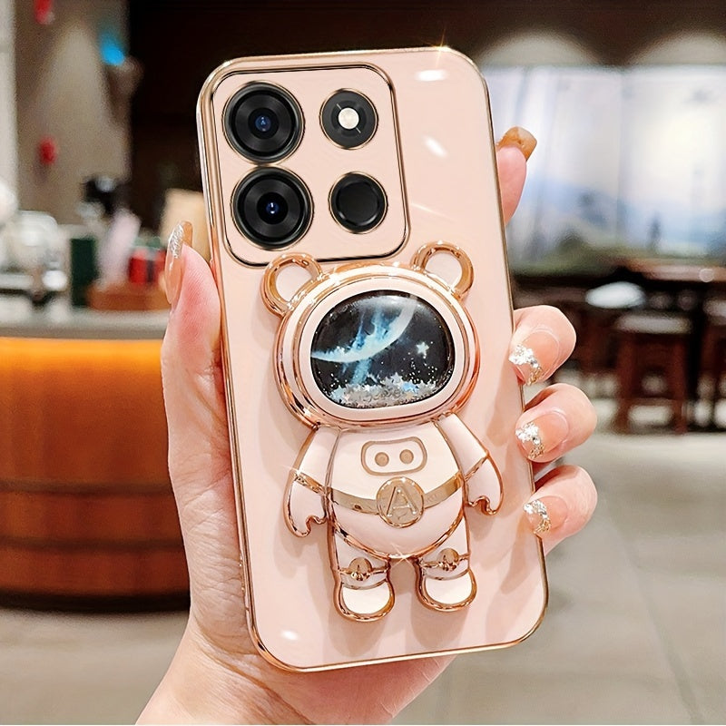 Shockproof TPU Phone Case with Anti-Drop Protection and Built-in Holder for Spark Series Models