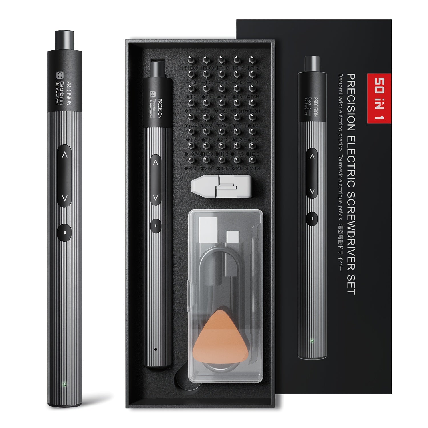 Li-ion batareyali simsiz elektr skripka to'plami, elektronika telefonlar, noutbuklar, kameralar va soat ta'mirlash uchun