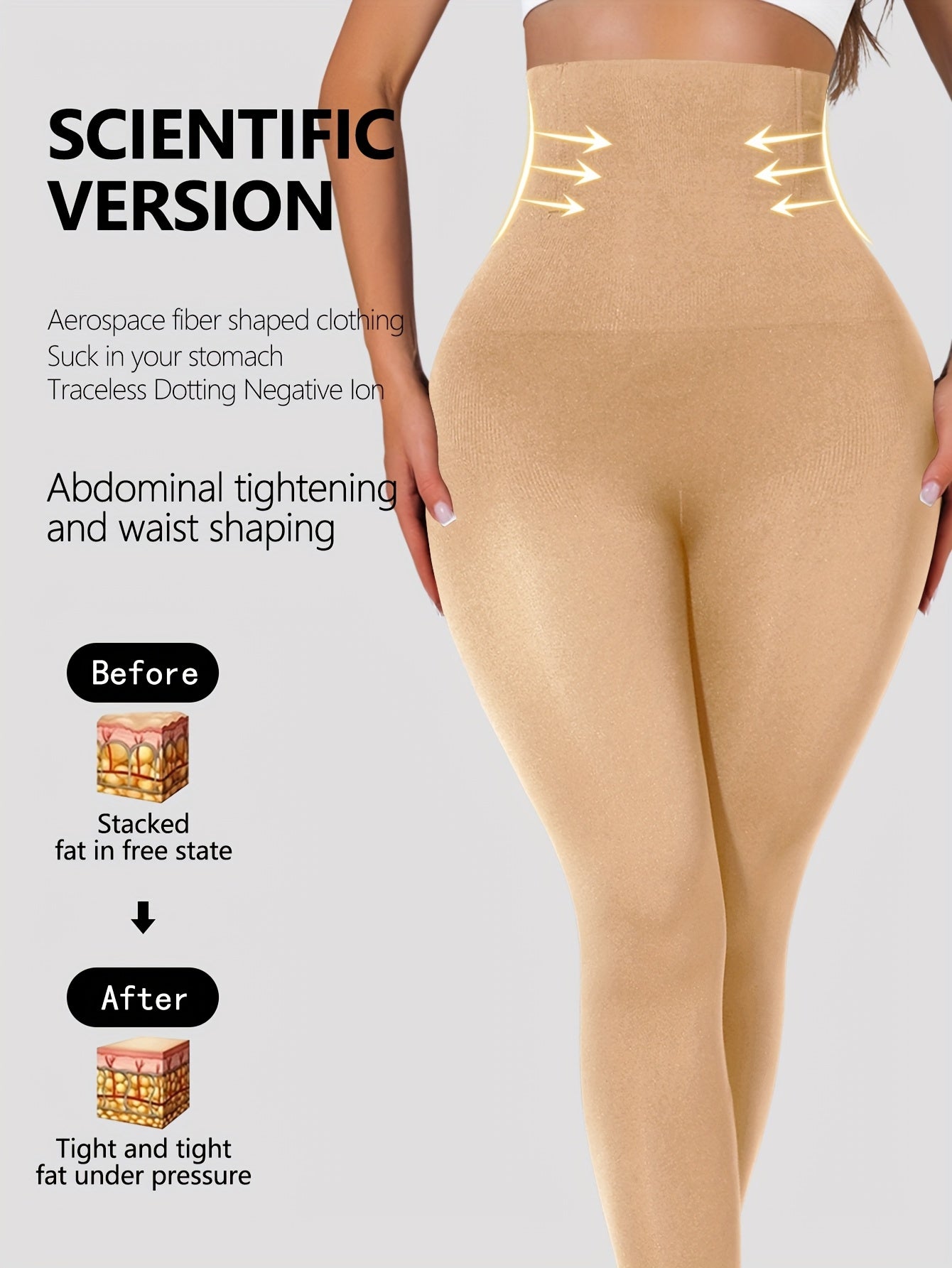 Black High-Waist Tummy Control Leggings with Stretch and Butt-Lifting for Workout and Casual Wear