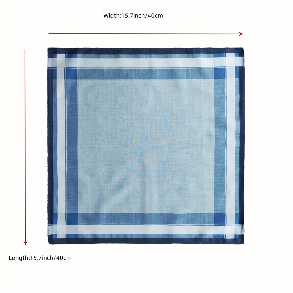 Men's Vintage Cotton Handkerchief Pack of 6 39.88cm Satin Technology Old Shanghai Design