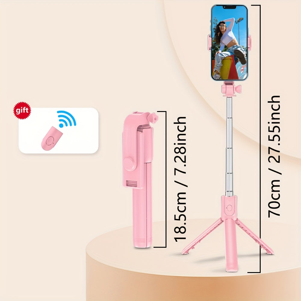 3-in-1 Selfie Stick Tripod va Wireless Remote uchun jonli efir videolari, suratlar, sayohat