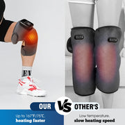 Cordless Knee Massager with 3 Heat Levels Vibration LED Touchscreen Auto-Off Timer