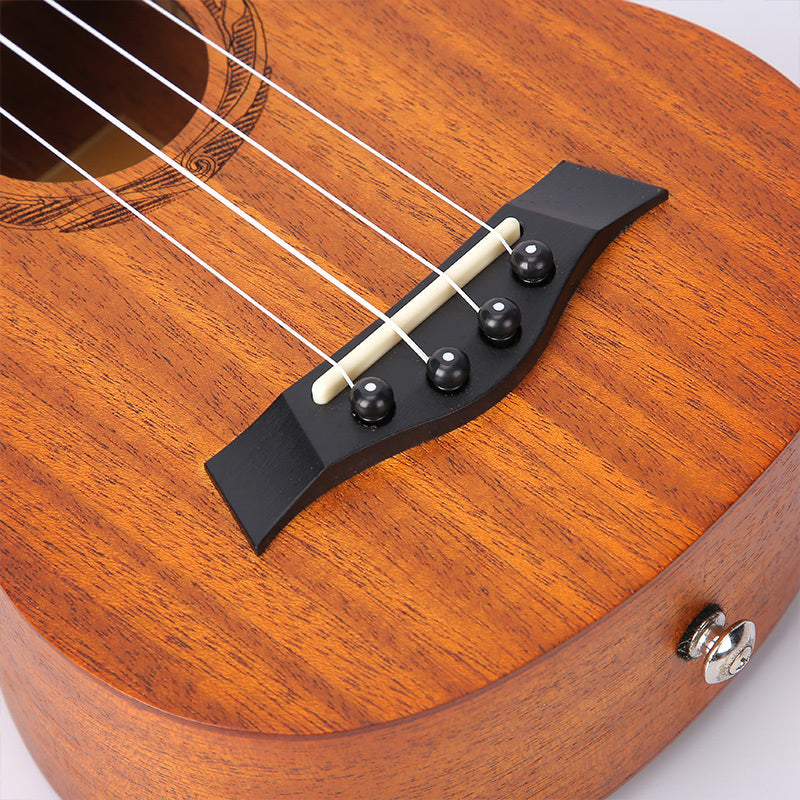 Сопрано укулеле мини-гитара из махагони и ели 21/26 дюймов, гавайский музыкальный подарок