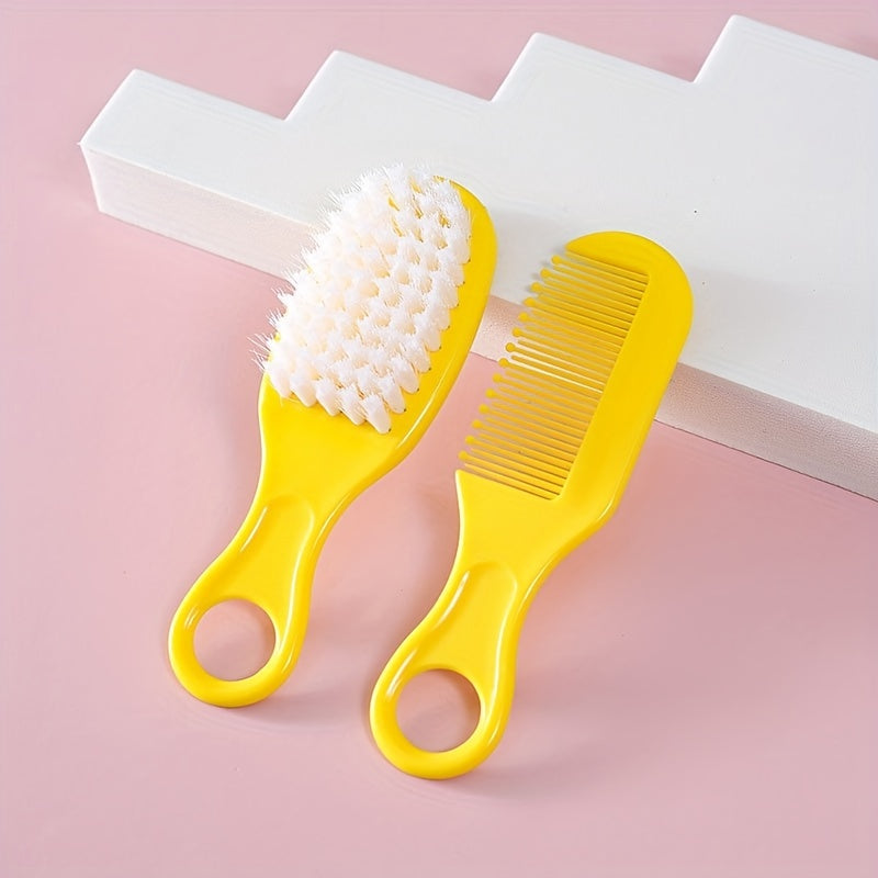 Baby Hair Care Set with Comb and Brush for Newborns and Infants