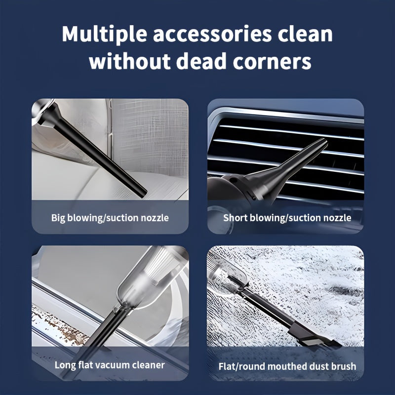 Handheld Wireless High-Power Vacuum Cleaner for Car and Home Cleaning