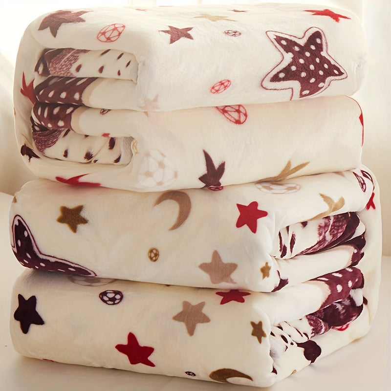 Manta de franela con estampado floral vintage, cálida, para sofá, cama, coche, oficina o mascota