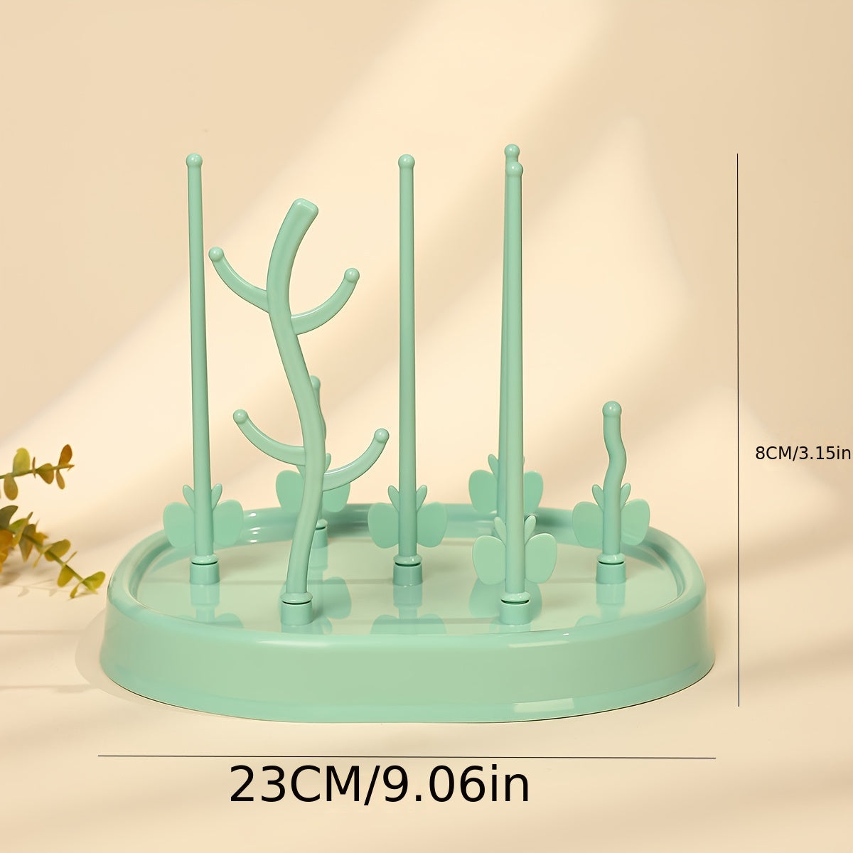 Butterfly Tree-Shaped Bottle Drying Rack PP Material for Baby Feeding Supplies with Drainage and Storage