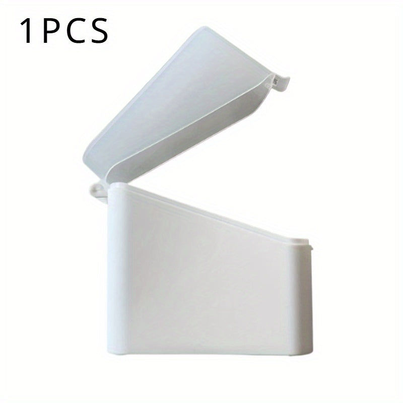 Caja de almacenamiento de plástico transparente para condimentos de queso y mantequilla, organizador de nevera