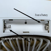 Portable Mini Air Cooler with Ice Water Function Rechargeable Battery USB Charging for Bedroom Office