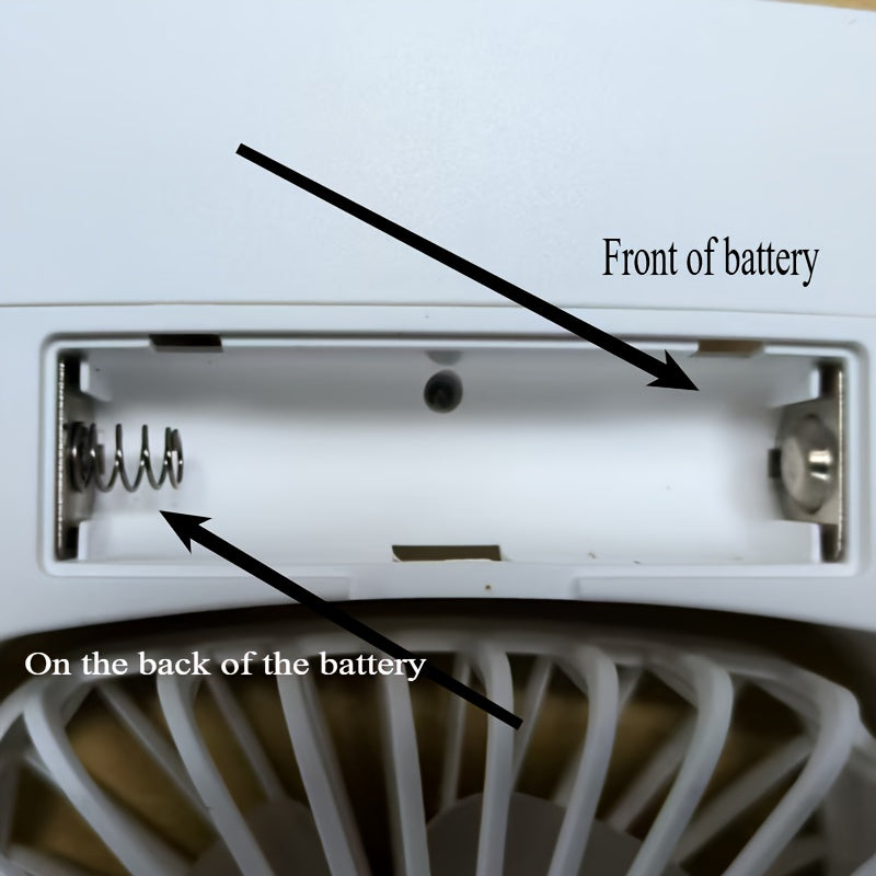 Portable Mini Air Cooler with Ice Water Function Rechargeable Battery USB Charging for Bedroom Office