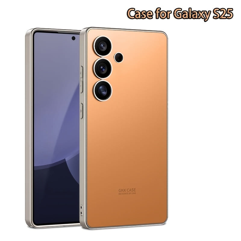 Samsung Galaxy S25 seriyali mobil telefon qopqog'i, himoya uchun mustahkam rang, to'liq qoplovli muzlatilgan qattiq qobiq. Asl rangdagi ultra-ingichka dizayn, izlar yo'q.