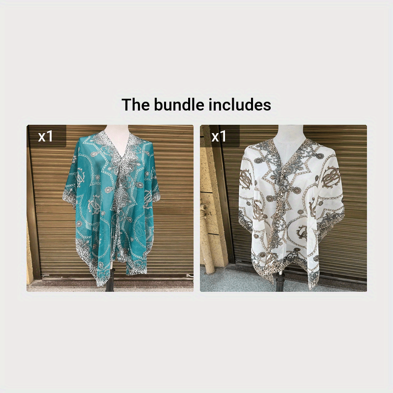 Women's Beach Towel Chiffon Shawl Lightweight Breathable Sun Protection