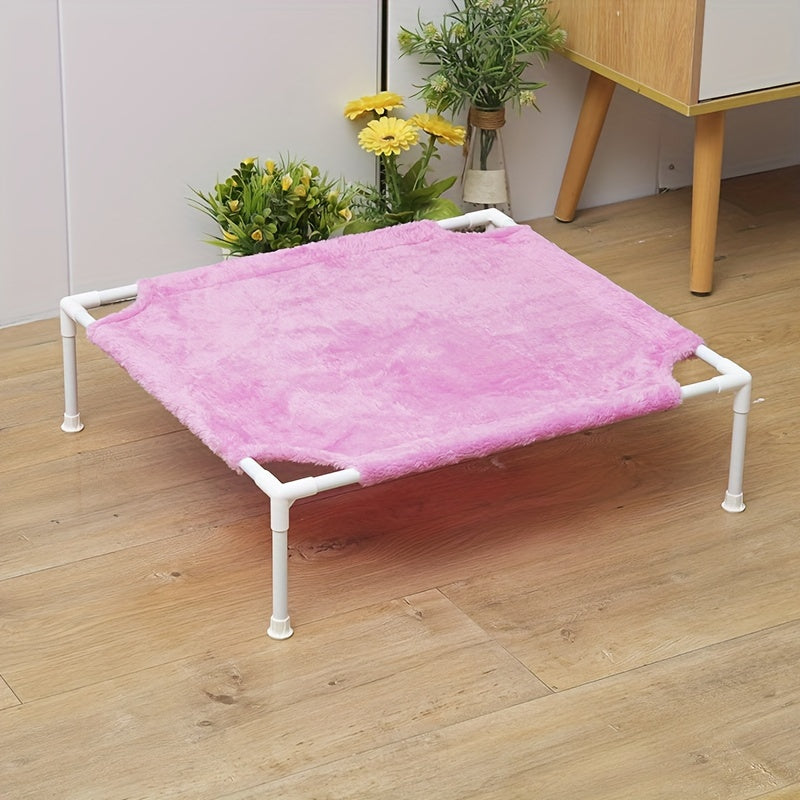 Cama hamaca para gatos con estructura metálica, desmontable, a prueba de humedad y lavable